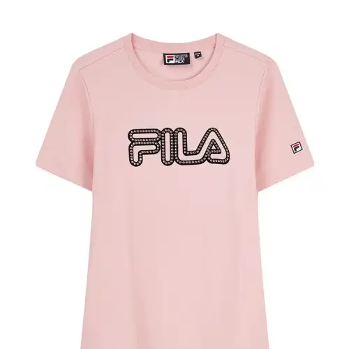 FILA Short Sleeved Dress Women's Sand Leather Pink