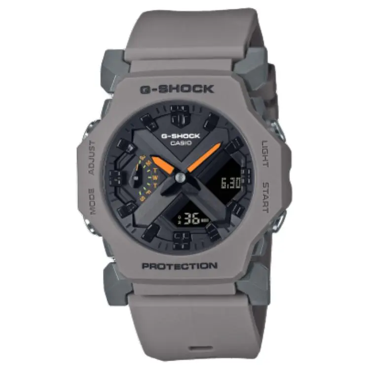 CASIO GA 2300 Collection Quartz Movement Resin Strap Watch Unisex Black Dial