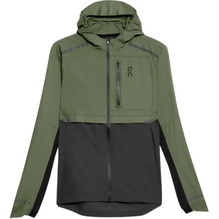 On Weather Jackets Men's Green Hooded Moderate Other