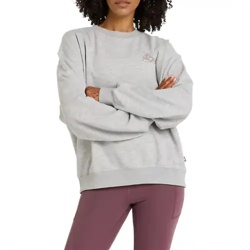 New Balance Flower Shoe Crew Sweatshirt Women's Gray