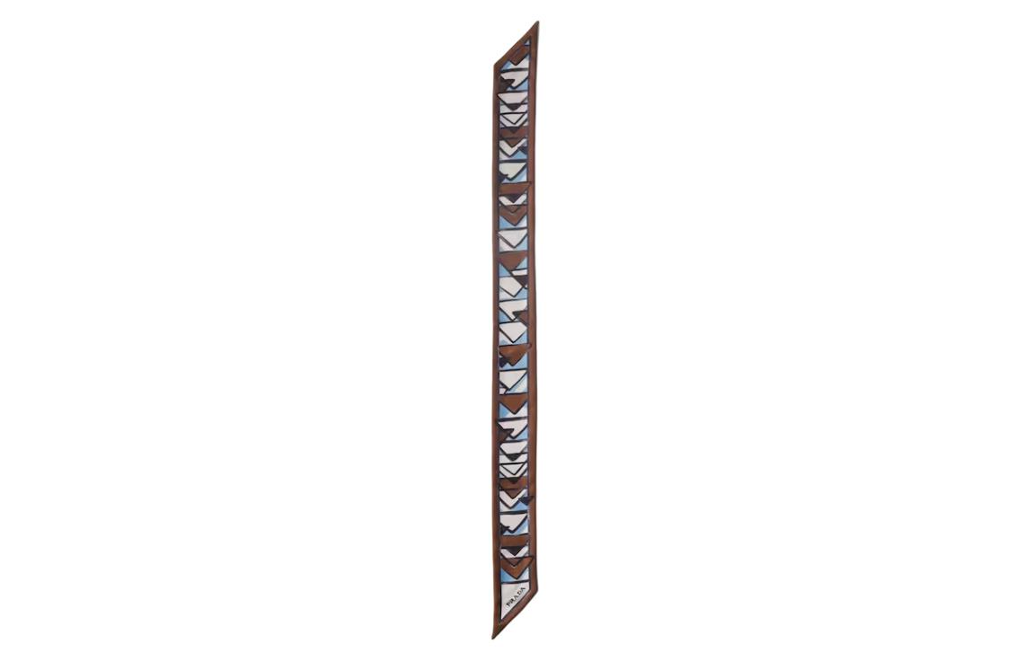 Prada geometric-print scarf