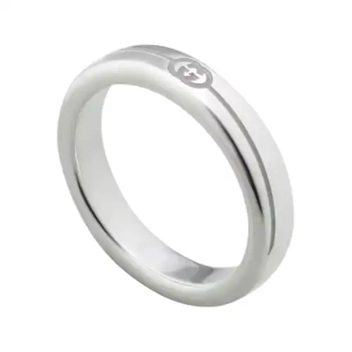 Gucci Diagonal Interlocking G thin ring