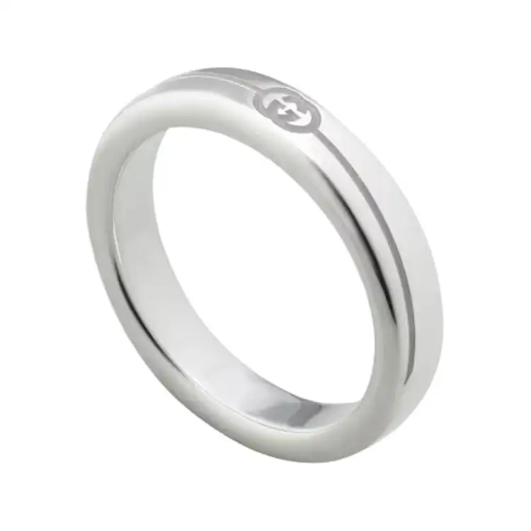 Gucci Diagonal Interlocking G thin ring