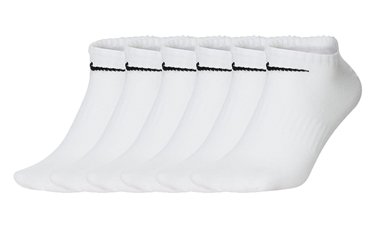 Nike Ankle Socks Unisex 6 Pack White