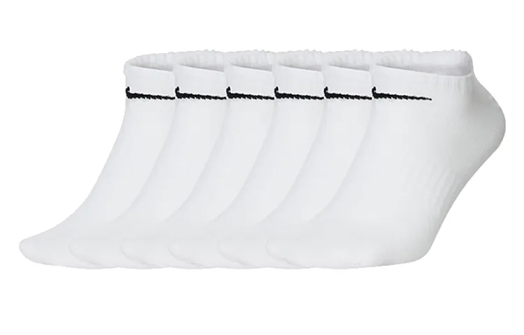 Nike Ankle Socks Unisex 6 Pack White