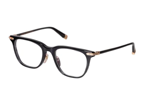 Chrome Hearts Plate Frame Square Eyeglass Frames Unisex Black