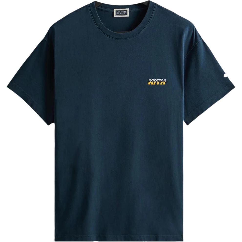 Мужская футболка KITH x Columbia (бирюзовая)