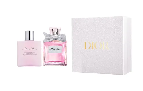DIOR Body cream with a light fragrance, perfume, floral set contains rose, white musk, 50 ml, 175 ml