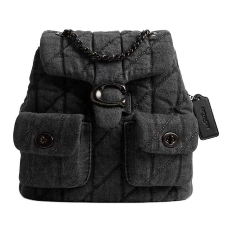 COACH Tabby Fabric Backpack Medium Women's Washed Gray