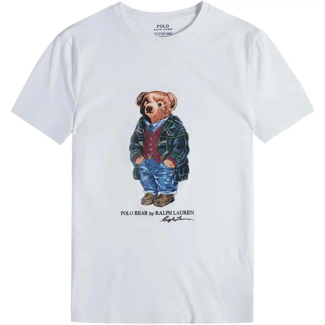 Polo Ralph Lauren Polo Bear SS24 T-Shirt Custom Slim Fit Men's White