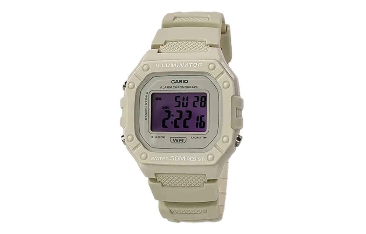 CASIO Custom Collection Quartz Movement Resin Strap Watch Men's Watches White Dial