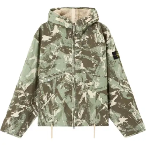 STONE ISLAND Jackets & Coats Men's Green Camouflage