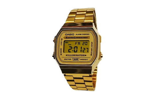CASIO Custom Collection Quartz Movement Stainless Steel Strap Watch Men's Watches Gold Dial