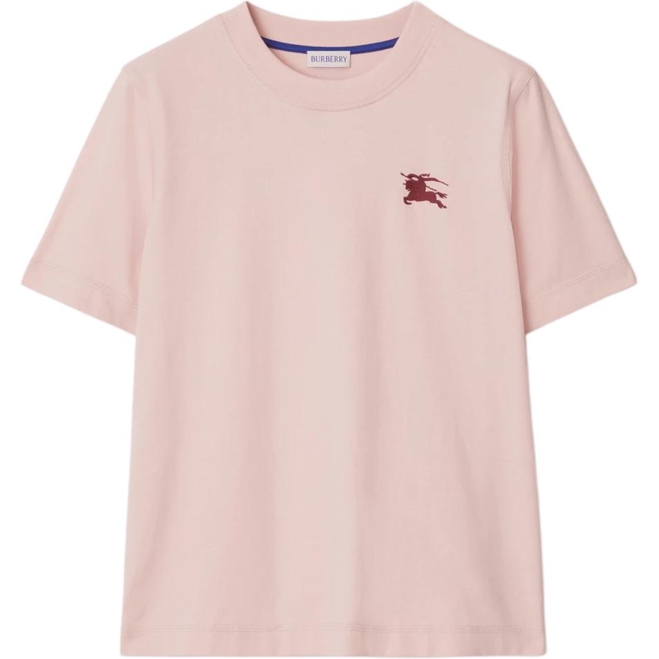 Женская футболка Burberry SS25 (розовая)