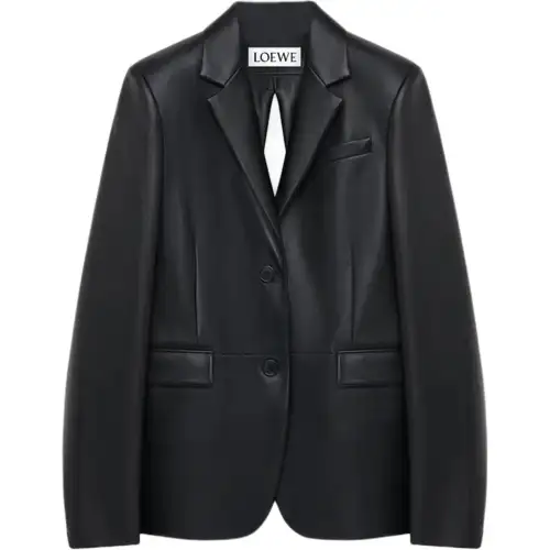 LOEWE Single Breasted Leather Jacket