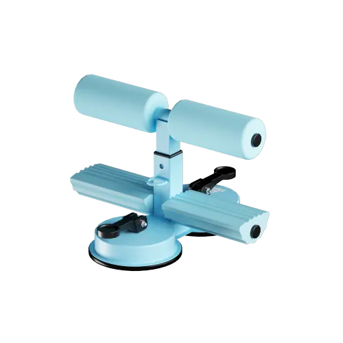Peak thickened double suction cups, safe and firm, multifunctional abdominal muscle exercise to strengthen waist and abdominal core strength, home indoor sports and fitness sit-ups, blue, same style for men and women