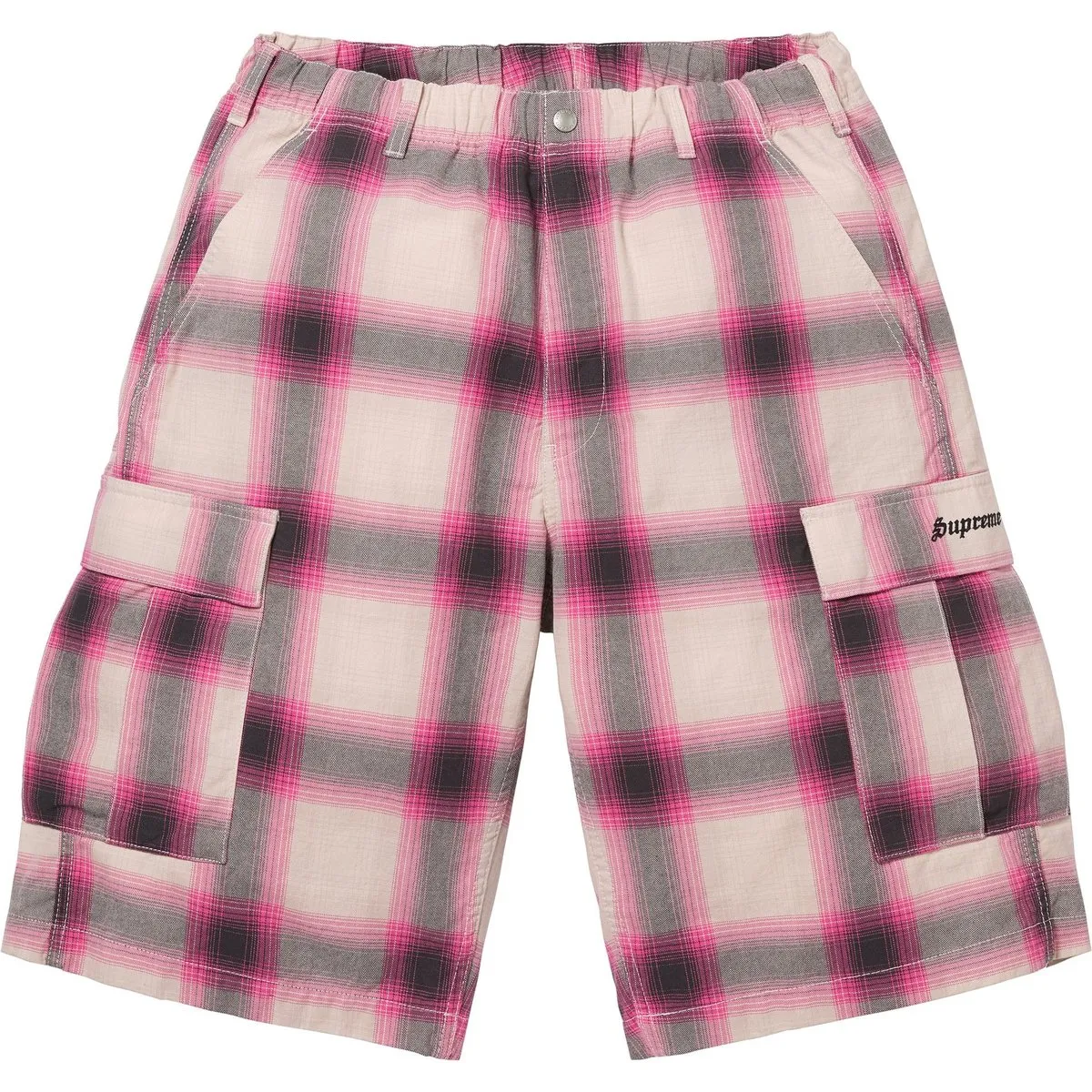 Supreme Shadow Plaid Cargo Short