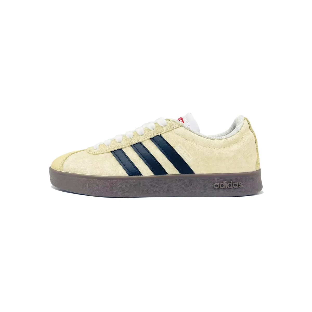 Adidas VL COURT 2.0 Lightweight Low top Skateboard Shoes Unisex Beige Yellow