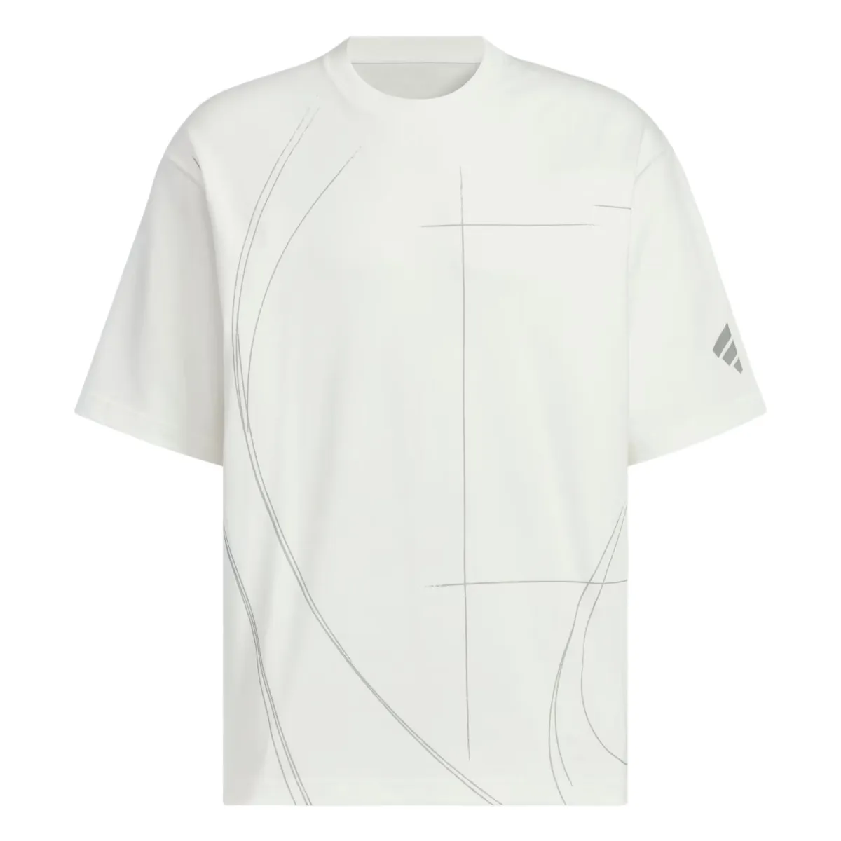 Adidas FOS T-Shirts Men's Bright White Crew Neck Moderate