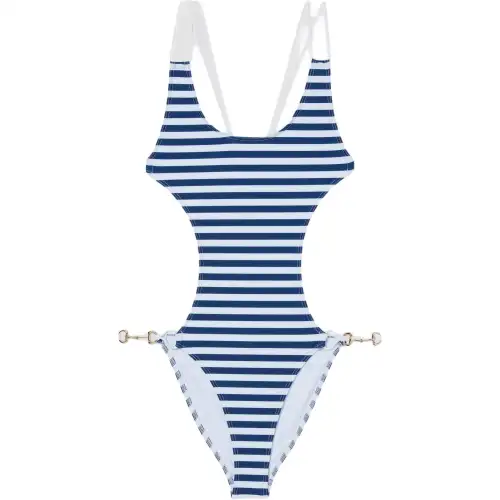 GUCCI FW25 One piece Swimsuit Women's Blue