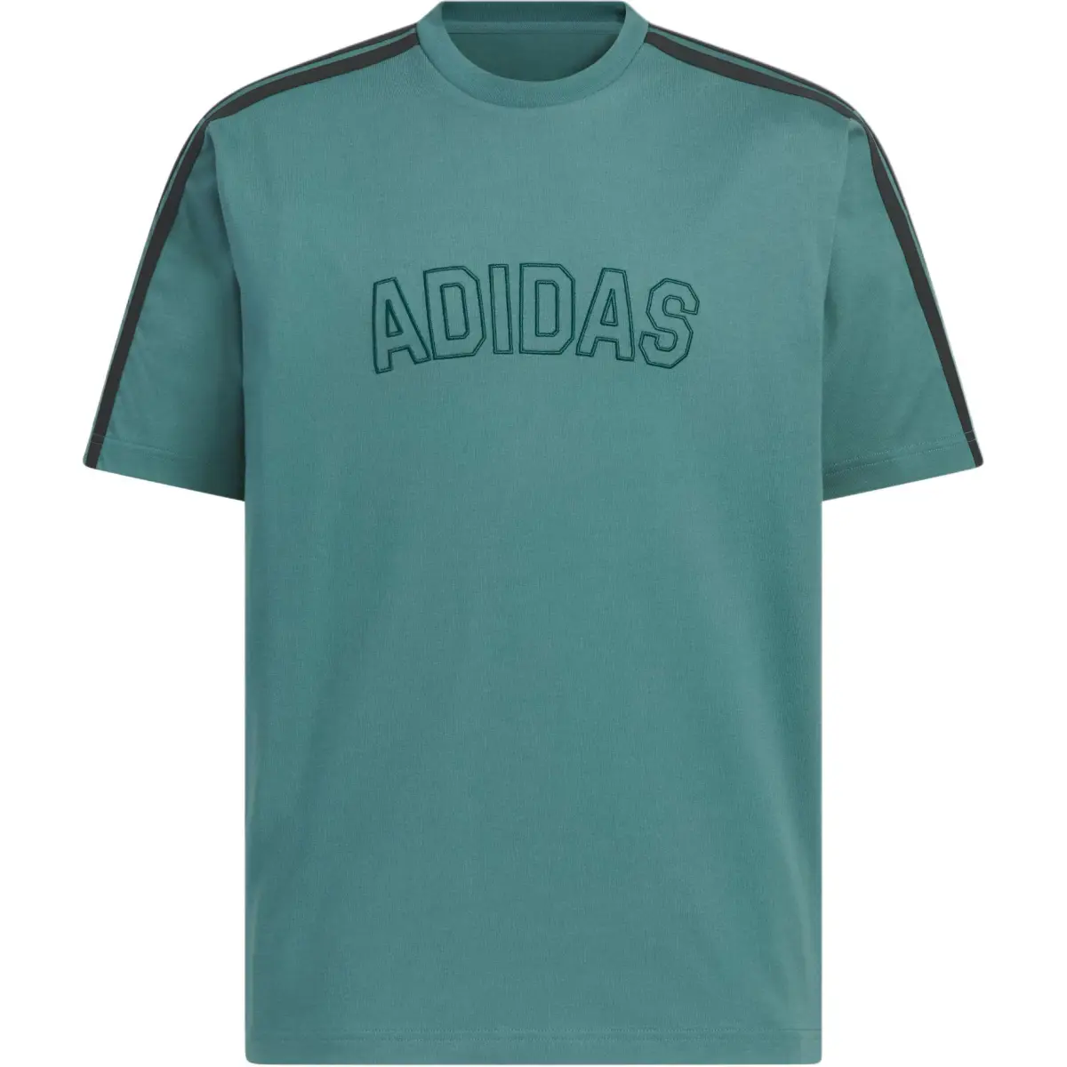 Adidas T-Shirts Men's Soft Blue Green Crew Neck Moderate