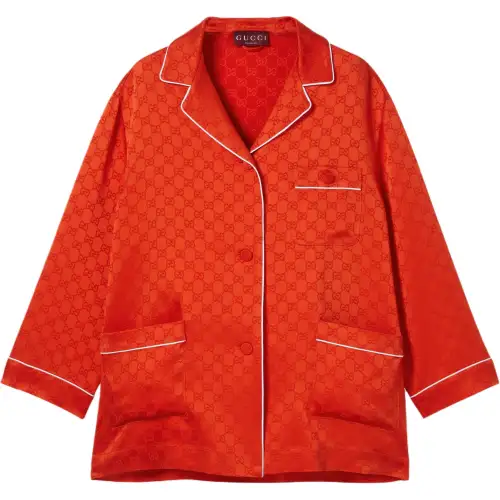 GUCCI Gg Satin Shirt