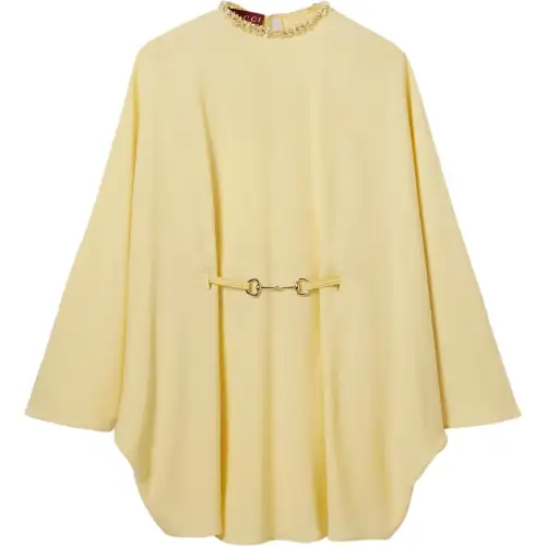 GUCCI Cady Horsebit Belt Dress