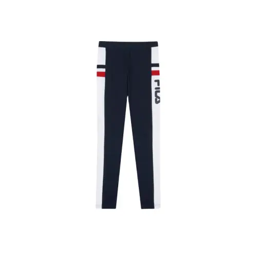 FILA Knitted Sweatpants Unisex Ink Marine Blue INA Moderate Other