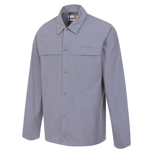 Timberland Shirts Men's Gray Lapel Moderate