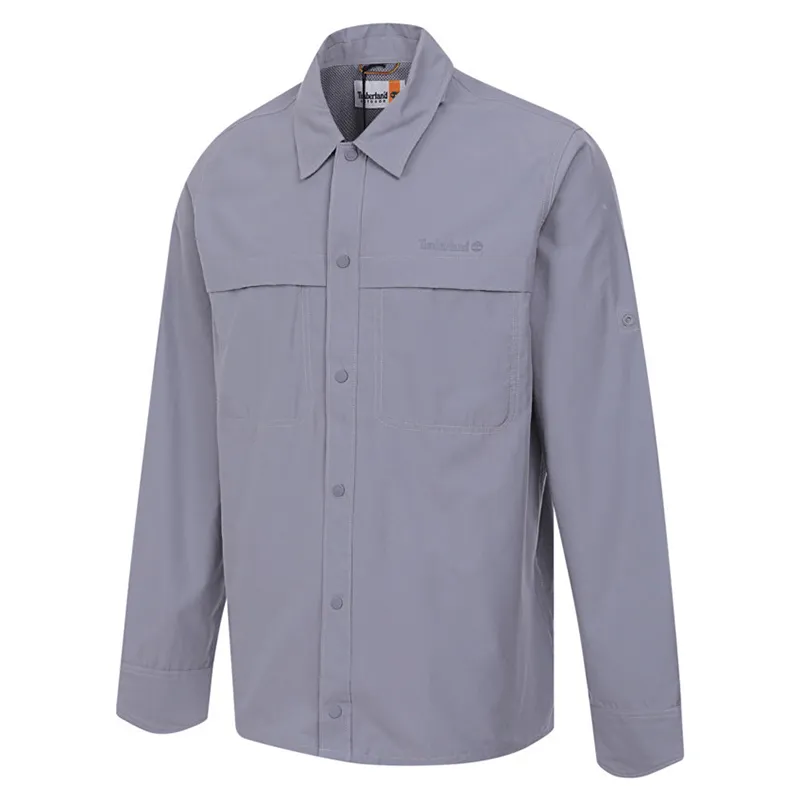 Timberland Shirts Men's Gray Lapel Moderate