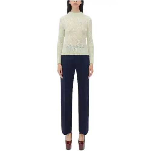 Bottega Veneta Sweaters Women's Green Crew Neck Moderate Other