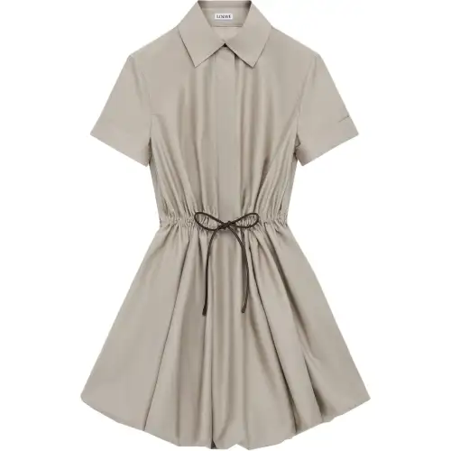 Loewe drawstring-waist bubble dress
