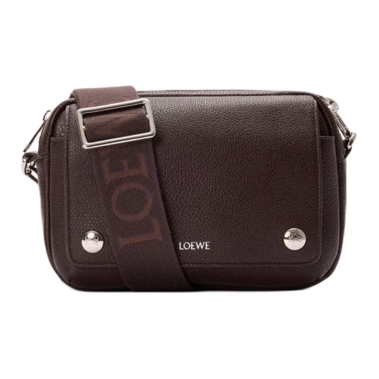 Мужская сумка LOEWE Pebble (бордовая)