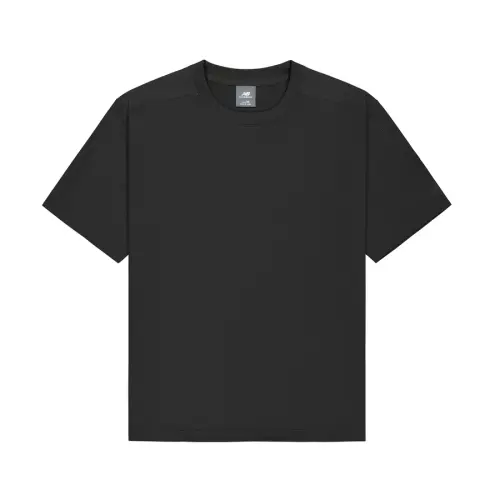New Balance T Shirts Men's Black Crew Neck Moderate