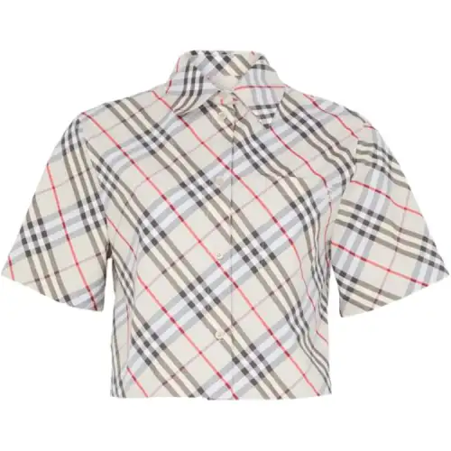 Burberry check-pattern short-sleeves shirt