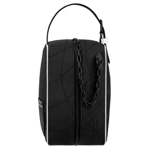 LOUIS VUITTON FIFA Collaboration Dopp Kit Calfskin Shoulder Bag, Crossbody Bag, Handbag Men's Black