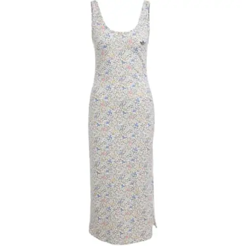 Adidas Originals X Liberty London Bodycon 3 Stripes Maxi Dress
