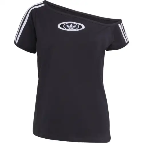 Adidas Originals Campus 2000 Off Shoulder T Shirt