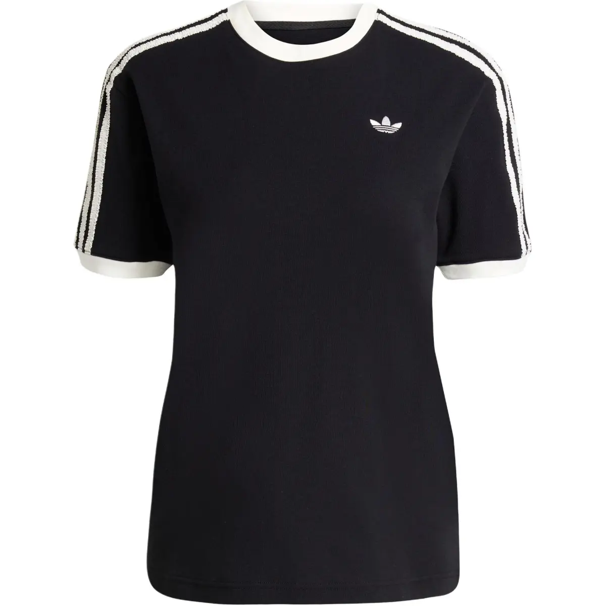 Adidas Originals ruffled three-stripe T-shirt