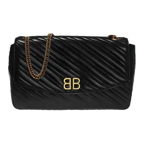 Balenciaga Calfskin Shoulder Bags Women's Black