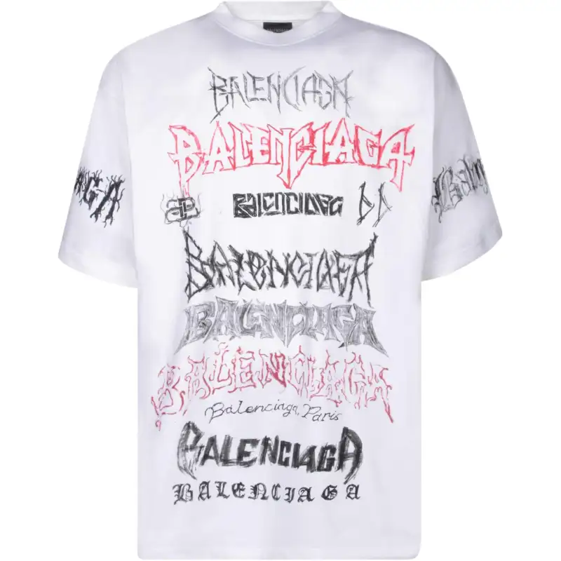 Balenciaga SS24 T Shirt Loose Fit Men's White