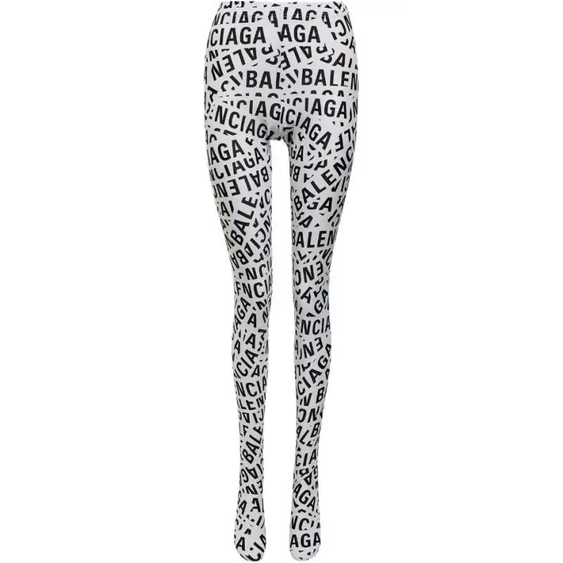 Balenciaga Leggings, Slim Fit Women's White