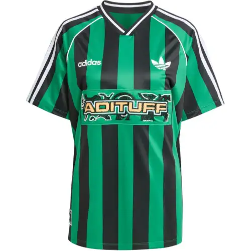 Adidas Originals striped beads-embellishment jersey
