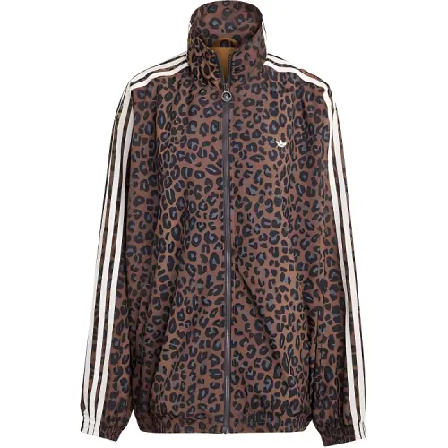 Adidas Originals Firebird leopard-print oversized track top
