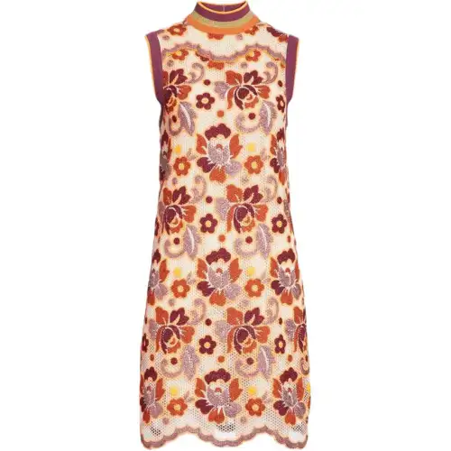 Burberry FW23 Sleeveless Dress Women's Bright Orange