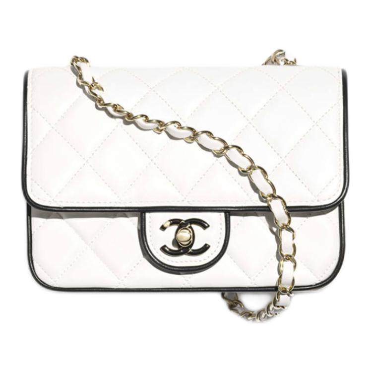 Сумка Chanel CHANEL 25P (бело-черный)