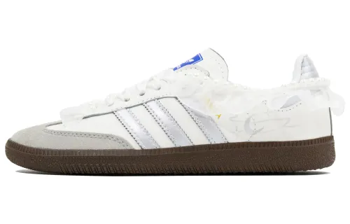 Adidas Originals SAMBA OG White Moonlight Abrasion Resistant Low top Skateboard Shoes Women's White
