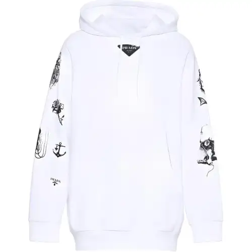 PRADA Pre Owned 2021 Printed Hoodie