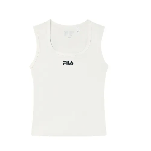 FILA Sleeveless Sports Shirts Women's Cloud White
