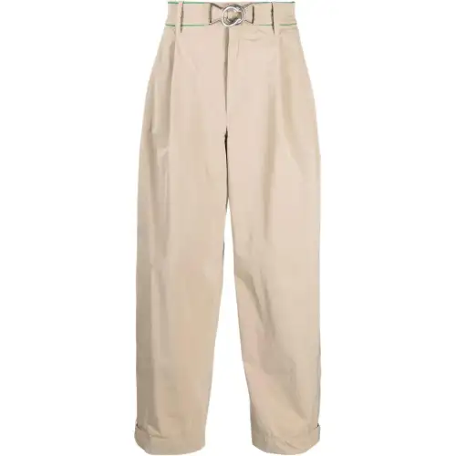 Bottega Veneta Casual Pants Men's Beige Moderate Straight Fit Pants